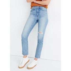 Madewell The Perfect Vintage Crop Jean in Rosabelle Wash Comfort Stretch Edition